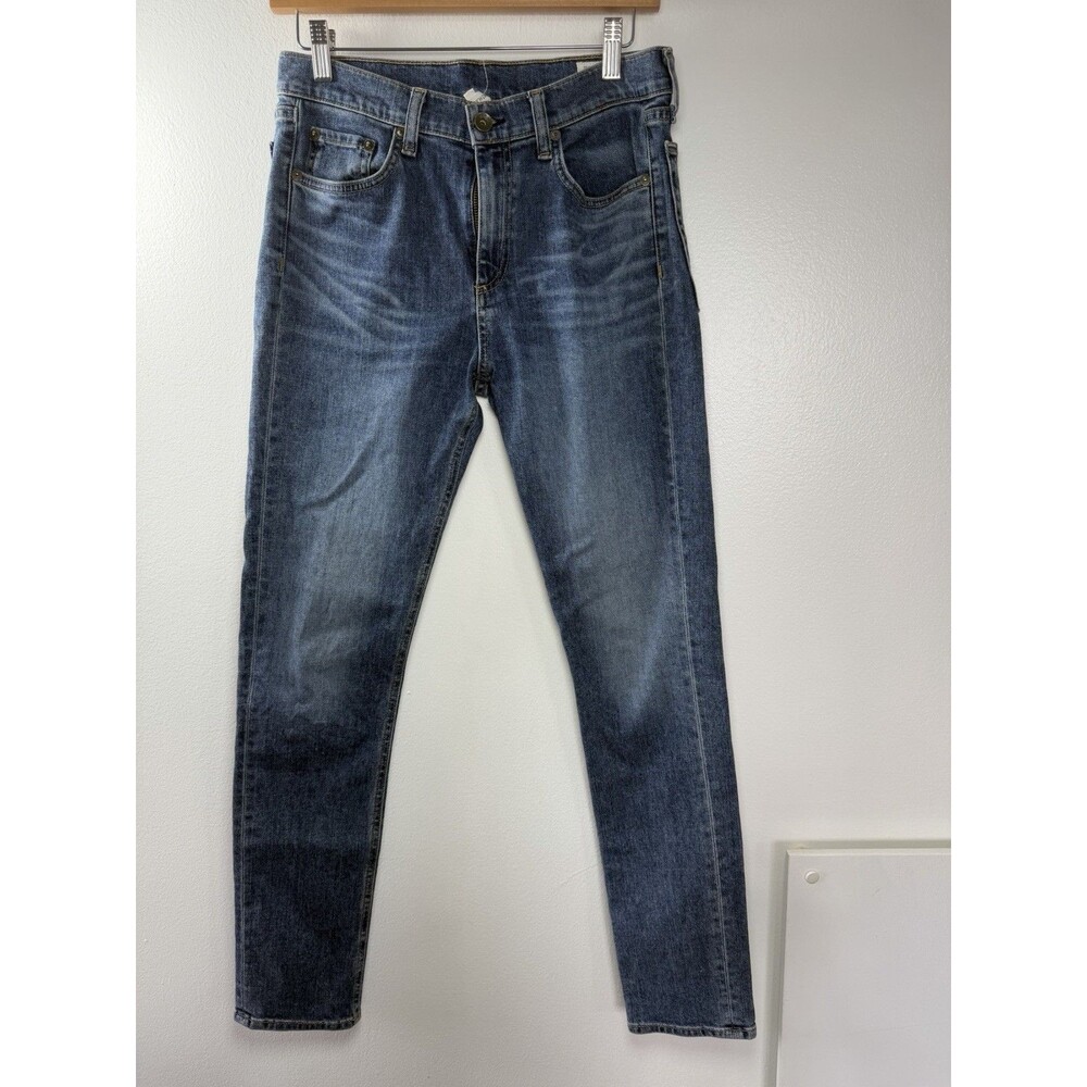 Rag & Bone 10" Dre Slim Boyfriend Jeans Size 28 Worn Blue Denim W1587K510WOR